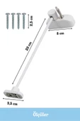 Evene Açık Kahve Pencere Kilidi Halatlı Çocuk Güvenlik Emniyet Hırsız Pimapen Pvc Kapı Bebek Kilidi thumbnail 2