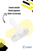 Evene Pencere Emniyet Kilidi Beyaz Çocuk Hırsız Kilidi Çekmeli Pvc 2 Adet thumbnail 3