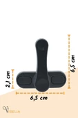 Viselia Antrasit Pencere Emniyet Kilidi Pimapen Pencere Kilidi Güvenlik Kilidi 3 Adet thumbnail 2
