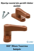 Evene Açık Kahverengi Pencere Emniyet Kilidi 10 Adet Çocuk Hırsız Kilidi Çekmeli Metal Kilit thumbnail 5
