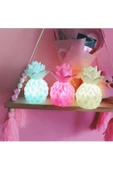 Evene Ananas Hediyelik Lamba Led Işıklı Dekoratif Gece Bebek Çocuk Odası Masa Lambası - 4