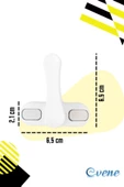 Evene Pencere Emniyet Kilidi Beyaz Çocuk Hırsız Kilidi Çekmeli Pvc 2 Adet thumbnail 2