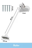 Evene Açık Kahve Pencere Kilidi 4 Adet Halatlı Çocuk Güvenlik Emniyet Hırsız Pimapen Pvc Kapı Bebek Kilit thumbnail 2