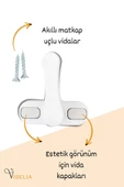 Viselia Pencere Kilidi Pimapen Kilidi Pencere Çocuk Kilidi Pencere Emniyet Kilidi Beyaz 6 Adet - 4