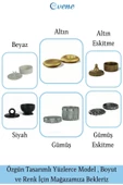 Evene Dekoratif Kapaklı Kutu Çok Amaçlı Kutu Takı Kutusu Altın Eskitme Renk Model 15 - 5