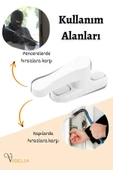 Viselia Pencere Kilidi Pimapen Kilidi Pencere Çocuk Kilidi Pencere Emniyet Kilidi Beyaz 7 Adet thumbnail 7