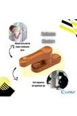 Viselia Açık Kahverengi Pencere Emniyet Kilidi 5 Adet Çocuk Hırsız Kilidi Çekmeli Metal Kilit thumbnail 4
