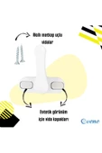 Pandogo Pencere Kilidi 3 Adet Çekmeli Kapı Ve Pencere Emniyet Aparatı Güvenlik Ürünü Kilit Beyaz thumbnail 4