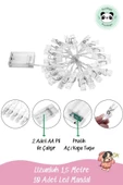 Pandogo Led Mandal Işık Mandal Led Fotoğraf Aydınlatması Led 1,5m 10 Adet Led Pilli - 3