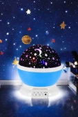 Star Master Masa Lambası Gökyüzü Projeksiyon Gece Lambası Yıldızlı Gece Lambası Mavi - 1