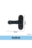 Evene Antrasit Pencere Emniyet Kilidi Çocuk Hırsız Kilidi Çekmeli Metal Kilit 1 Adet thumbnail 2