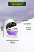 StarLightning Yıldızlı Gece Lambası Çocuk Masa Lambası Dekoratif Lamba Mor - 3