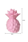 Evene Ananas Hediyelik Lamba Led Işıklı Dekoratif Gece Bebek Çocuk Odası Masa Lambası - 3