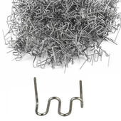 500 Adet 0.8mm Tampon Plastik Parça Tamir İçin Zımba Teli - 1