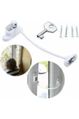 Viselia Pencere Emniyet Kilidi Çocuk Hırsız Kilidi Halatlı Pimapen Pvc thumbnail 6