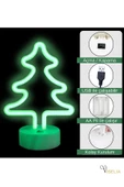 Viselia Çam Ağacı Neon Led Işıklı Masa-gece Lambası Dekoratif Neon Led Lamba - 7
