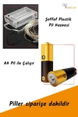 Viselia Peri Led Çok Amaçlı Dekoratif Aydınlatma 3 Metre Piller Dahil Şerit Parti Işığı Pembe Renk - 4