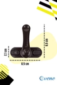 Evene Koyu Kahverengi Pencere Emniyet Kilidi Çocuk Hırsız Kilidi Çekmeli Metal Kilit thumbnail 2
