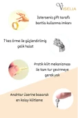 Viselia Anahtarlı Çelik Halatlı Pencere Çocuk Kilidi Çocuk Emniyet Kilidi 2 Adet - 5