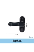 Evene Antrasit Pencere Emniyet Kilidi 5 Adet Çocuk Hırsız Kilidi Çekmeli Metal Kilit thumbnail 2