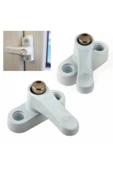 Evene Beyaz Pencere Kilidi 4 Adet Düğmeli Çocuk Güvenlik Emniyet Hırsız Pimapen Pvc Kapı Bebek Kilidi thumbnail 5