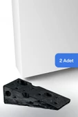 Evene Kapı Stoperi Siyah Renk Dekoratif Kapı Tutucu Durdurucu 2 Adet Model 6 thumbnail 1