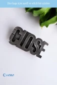 Evene Kapı Stoperi Gümüş Eskitme Renk Dekoratif Kapı Tutucu Durdurucu Close Model - 5