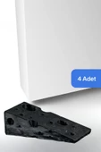 Evene Kapı Stoperi Siyah Renk Dekoratif Kapı Tutucu Durdurucu 4 Adet Model 6 thumbnail 1