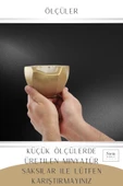 Stein Kohle Çiçek Saksısı Dekoratif Kaktüs Saksı 1 Adet Altın Renk Uygulamalı Önü Açık Model - 3