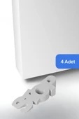 Evene Kapı Stoperi Beyaz Renk Dekoratif Kapı Tutucu Durdurucu 4 Adet Model 4 thumbnail 1