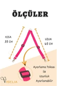 Viselia Köpek Tasması Çoklayıcı Çiftli Gezdirme Kayışı Premium Kalite Kopma Yapmaz Hafif Kolon Kumaş Pembe - 2