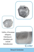 Evene Saksı Çiçek Kaktüs Saksısı Lüx 15 Cm Gümüş Eskitme Varak Boyalı Önü Açık Desenli 3'lü Set Çiçeklik - 3