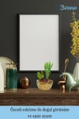 Evene Saksı Çiçek Kaktüs Saksısı Lüx 15 Cm Altın Eskitme Varak Boyalı Önü Açık Desenli 3'lü Set Çiçeklik - 8
