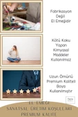 Stein Kohle Dekoratif Saksı Minik Kaktüs Saksısı Beyaz Renk 1 Adet Vintage Düz Çizgili Model - 7