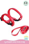 Pandogo Kedi Gezdirme Tasması Sevk Kayışlı Kırmızı thumbnail 3