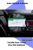 Star Master Araba Içi Mıknatıslı Telefon Tutucu Manyetik Evrensel Uyumlu - 7