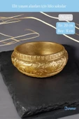 Evene Saksı Büyük Saksı Çiçek Saksısı Büyük Boy Saksı Salon Saksısı Model 5 Gold Saksı thumbnail 2