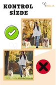 Viselia Köpek Tasması Çoklayıcı Çiftli Gezdirme Kayışı Premium Kalite Kopma Yapmaz Hafif Kolon Kumaş Pembe - 6