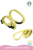 Pandogo Kedi Gezdirme Tasması Sevk Kayışlı Sarı Dubai thumbnail 6