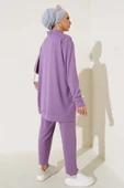 Boydan Çıtçıtlı İkili Takım Lila thumbnail 3