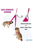 Pandogo Kedi Köpek Çiftli Gezdirme Tasması Pembe Çoklu Tasma Premium Kalite Model Amsterdam - 4