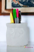 StarLightning Kalemlik Beyaz Renk Masa Kalemliği Organizer Kalemlik Model 8 thumbnail 2