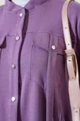 Boydan Çıtçıtlı İkili Takım Lila thumbnail 4