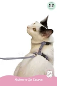 Pandogo Kedi Köpek Tasması Ayarlanabilir Bedenli Kaçış Önleyici Tasarım Sevk Kayışlı Model thumbnail 7