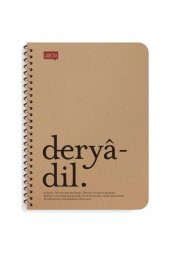 Lugat365 Kraft Kap.Spr Defter Derya 16x22 80 YP Çizgili 500216-99 - 1