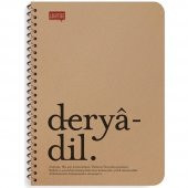 Lugat365 Kraft Kap.Spr Defter Derya 16x22 80 YP Çizgili 500216-99 - 2