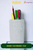 StarLightning Kalemlik Beyaz Renk Masa Kalemliği Organizer Kalemlik Model 10 thumbnail 3