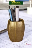 StarLightning Kalemlik Masa Kalemliği Organizer Kalemlik Altın Eskitme Renk Model 13 thumbnail 5