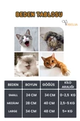 Viselia Kedi Tasması Göğüs Boyun Tasma Sevk Kayışlı Terletmeyen Nefes Alan Kumaş Reflektörlü Pembe S Beden - 7