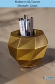 Evene Kalemlik Masa Kalemliği Organizer Kalemlik Altın Eskitme Renk Model 20 thumbnail 4